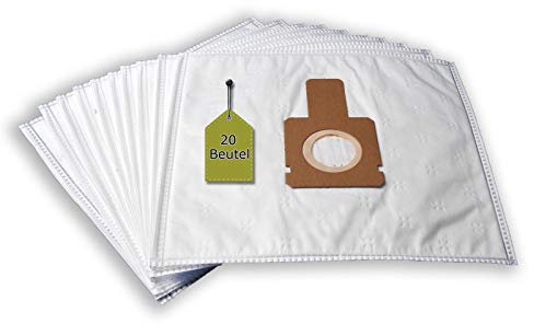 Lot de 20 sacs d'aspirateur compatibles avec Hoover BV71_BV00. BV71_99 Brave, 20 sacs d'aspirateur + 4 micro-filtres + 4 filtres moteur similaires pour Hoover BV71. Serie, H 58, H 63, H 64, H 69