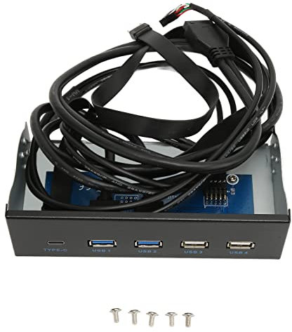 Septpenta 5,25 Zoll Medien Dashboard mit 5 Ports, 10 GBit/S Übertragungsgeschwindigkeit, Plug and Play für Win XP, Win Vista, Server(2U3+2U2+TC)