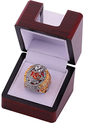 NVeeus Alle Vorherigen-Champion-Ring-Replik, Für Fans, Freunde Und Familie, Geschenk Zur Geburtstagskollektion,T Display-Box/2019 Chiefs