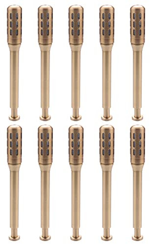 CARMIN 10X Roll Set Akupunktur Therapie Kupfer Massage Meridian Moxibustion Roller Stick Mini Beifuß