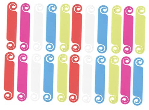 Operitacx 50pcs Multicolored Cable Labels for Easy Identification Writable Cord Tags for USB Data Cables and More for Management