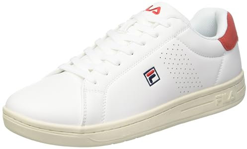 FILA Herren Crosscourt 2 F Sneaker, White-Cayenne, 41 EU Weit