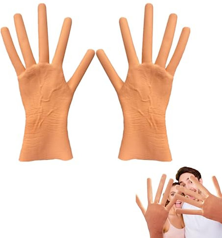 WUWYOUWL Halloween-Kostüm-Handschuhe, Vollfinger-Handschuhe, Cosplay-Handschuh, Hot Dog, gruselige Party-Requisiten, Gothic-Handschuhe, Party-Kostüm-Handschuhe