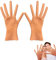 WUWYOUWL Halloween-Kostüm-Handschuhe, Vollfinger-Handschuhe, Cosplay-Handschuh, Hot Dog, gruselige Party-Requisiten, Gothic-Handschuhe, Party-Kostüm-Handschuhe