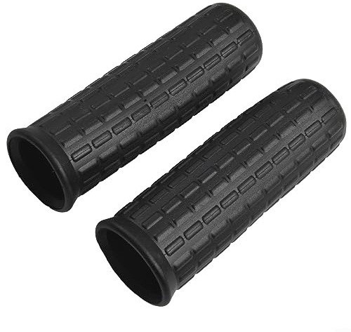 Gummi-Griffabdeckung, 2 Stück, Schubkarre, rutschfeste Gummigriffe, Universal-Zubehör, Griffe, runde Rohre, Ersatz für Hofwagen, schwarz (114 x 16 mm)