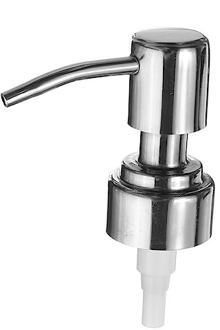 BUGUUYO Dispenser Pump Bottle Soap Dispenser Pump Lotion Dispenser for Shampoo and Soap Portable Travel Bottle Pump Silver Soap Dispenser