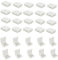 HUABLUE 30pcs/pack 10mm smd 5050 verbinder 2 polig LED Streifen Verbindung 2 Polig Schnell Verbinder Connector 10mm gerade ohne Löten