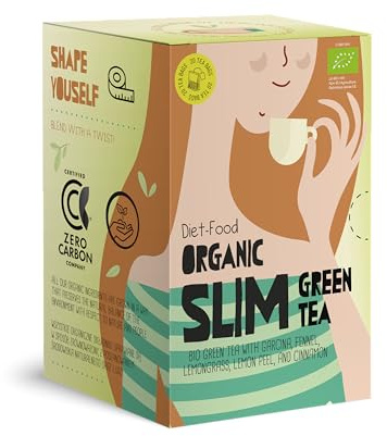 DIET-FOOD - Bio-Tee in Beuteln - Garcinia Cambogia-Slim-Kräutertee - aus zertifizierten Bio-Zutaten - ohne Kunststoffen - heißes Getränk - Naturprodukt - 20x1,5g Teebeutel