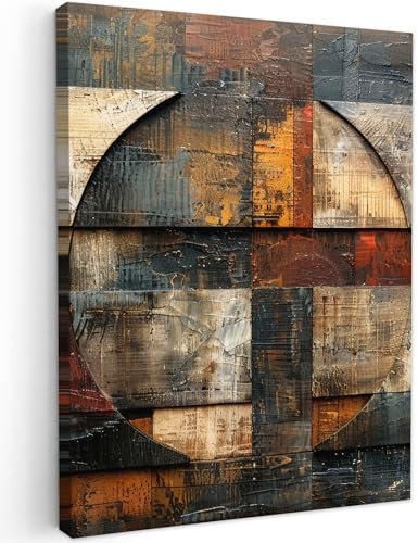 MuchoWow© Impression sur Toile Peinture 30x40 cm Tableau Mural Decoration Salon Reproductions de Tableaux Murale Moderne Vintage - Marron - Art - Moderne