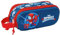 safta Spidey 3D Doppelmäppchen für Kinder, ideal für Kinder im Schulalter, bequem und vielseitig, Qualität und Widerstandsfähigkeit, 21 x 6 x 8 cm, Marineblau/Rot, Marineblau/Rot, Estándar, Lässig