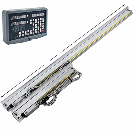 Báscula lineal digital precisa Codificador de escala lineal 50MM-1000MM Lectura digital de 2 ejes y 3 ejes for fresado Taladrado Rectificadora Máquina de torno Trabajo de metal para fresadoras Tornos,
