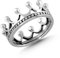 Cassini Damenring 925 Sterling Silber oxidiert Kronenring massiv handgefertigt Vintage Design eleganter Silberring für Frauen nickelfrei antiallergisch besonderes Schmuckaccessoire 3RAJ56
