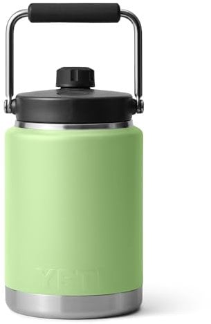 YETI Rambler Jug V2, Vacuum Insulated Stainless Steel Jug with Magcap, Key Lime, 0.5G (1.9l)