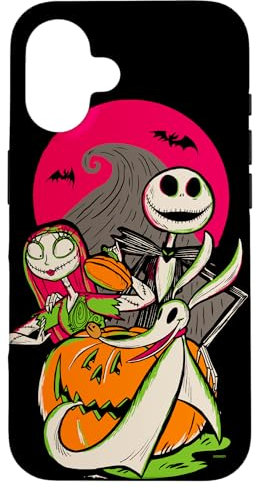 iPhone 16 Disney 100 Nightmare Before Christmas Halloween Jack & Sally Case