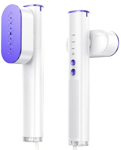 Ultra HyperPulse Series Steamer for Clothes, Large Panel, 1s Wrinkles Removal, 3 Modes Travel Steamer & Iron dual voltage, Handheld Portable Garment steamer for home, Global & Europe Traveling