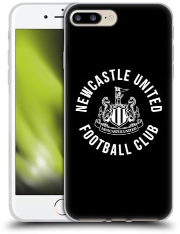 Head Case Designs Officially Licensed Newcastle United Football Club Logo Crest Gel Case [Military Grade Protection] Compatible with Apple iPhone 7 Plus/iPhone 8 Plus and Compatible with MagSafe
