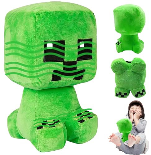HBSFBH Spiel Creeper Plüsch, 26 cm C-reeper Plüschfigur, Cartoon Plüschtier, Cree-per Plüschtier, Charaktere Puppe zum Thema Spiel, für Jungen und Mädchen Geburtstagsgeschenke, Spielefans Spielzeug