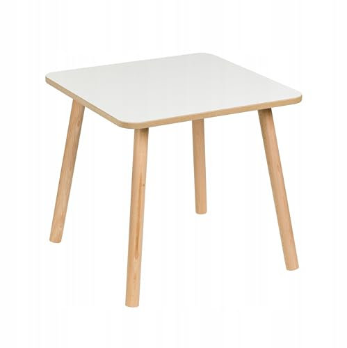 PlayPals Furniture Kindertisch 50 x 50 x 47 cm – Quadratischer Holztisch für Kinderzimmer | MDF Spiel- & Lerntisch