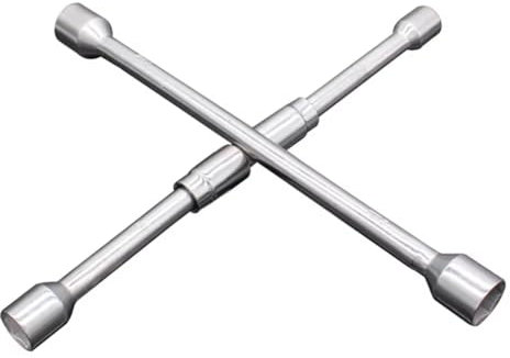 Breeshy -Kreuzschlüssel, Auto-Rad-Reparaturwerkzeug, 17 19 21 23 mm, Auto-Steckschlüssel, Verstellbarer Wechselmutter-Reifenbolzen-Entferner
