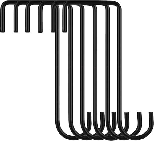 MAIREULB 6 Stück Zaunhaken Pflanzenhänger, Stuhlkranzaufhänger, Zaunlicht-Clips, Terrassen-Pflanzenhaken für Innen Außen hängende Lichter Pflanzen Pflanzgefäße