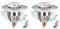 Diboniur Tappo per Lavandino del Bagno Aggiornato, Tappo Bidet Universale Pop up，Tappo di scarico in metallo per vasca da bagno, cucina, lavabo (apertura foro di scarico 32-42 mm) (Confezione da 2)