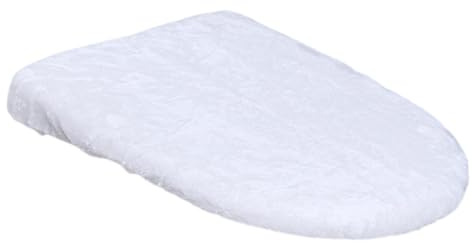 YWJLQH Housse de Siège de Toilette Légère, Coussin de Protection pour Abattant de Toilette, Tapis de Protection pour Hôtel, Maison, Café, Ferme, Blanc