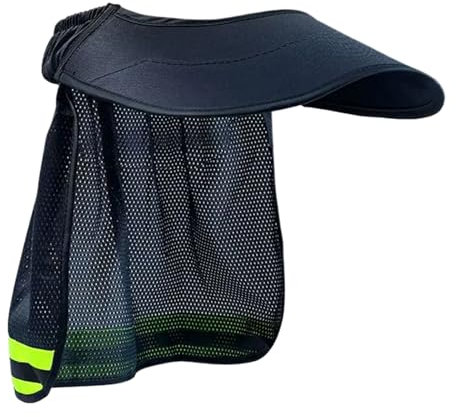 Visiera parasole per caschi, protezione per casco con striscia riflettente, attacco per casco, cantieri, giardinaggio, magazzini, lavori all'aperto, per uomini e donne, 33 x 50 cm