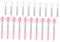 DEARMAMY 20 Stück Teiliges Silikon Lippenpinsel Tragbare Make Up Applikatoren für Lippenstift für Präzise Farbanwendung und Glänzende Ergebnisse für