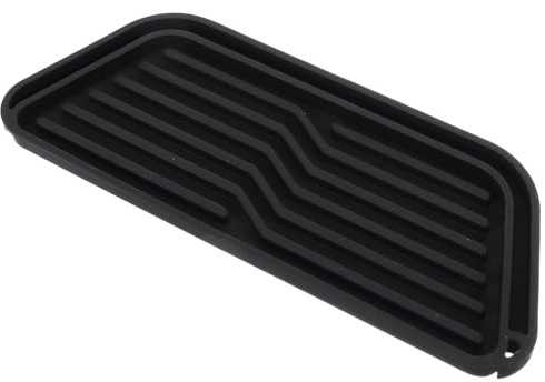 Black Silicone Refrigerator Water Drip Catcher Tray | Reusable Design, Not Easy to Deform, Fits Dispenser Spill Areas, Compact for Fridge Shelves