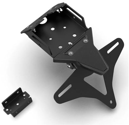 Motorrad-Kennzeichenhalter Für CFMOTO 675SR-R 675SRR 675 SR-R CF Moto 675SR 2024-2025 Motorrad Kennzeichen Halterung Halter Schwanz Ordentlich Fender(Schwarz)