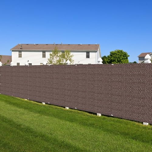 Balkon Sichtschutz Wetterfest 75 x 650 cm Blickdicht, Windschutz Sonnenschutz, in Div. Größen & Farben Balkon Sichtschutz Balkonverkleidung für Balkongeländer Terrasse, Braun