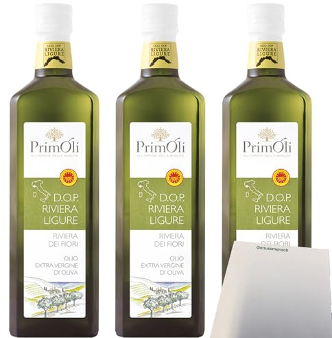 usy Bundle für PrimOli Natives Olivenöl Riviera Ligure extra 3er Pack (3x500ml Flasche) + usy Block
