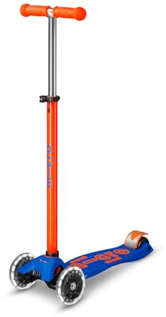 Micro, Maxi Micro Deluxe, LED, Tretroller, für Kinder, 3 Räder, 5 bis 12 Jahre