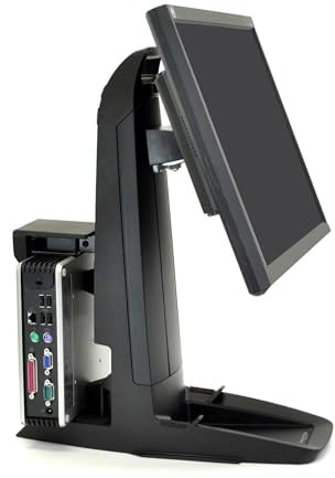 Ergotron Neo-Flex All-In-One SC Lift Stand, Secure Clamp - Stand for LCD display / CPU - black - screen size: up to 24