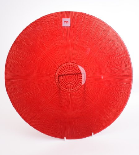 Aster Red Glass Charger Plate