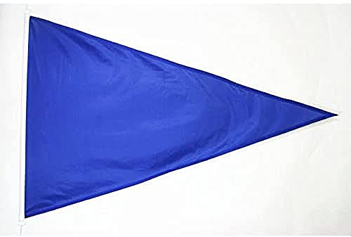AZ FLAG - Flagge Strand Blau Dreieck 150x100 cm - Blau Fahne 100 x 150 cm Aussenverwendung - Flaggen