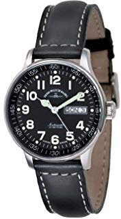 Zeno-Watch Herrenuhr - Medium Size - Day Date Black - 336DD-a1