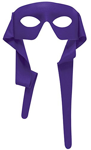 Forum Novelties 74127 Herren lila Mann mit Bändern, venezianische Mardi Gras Maske, Kostüm-Zubehör, Standardgröße