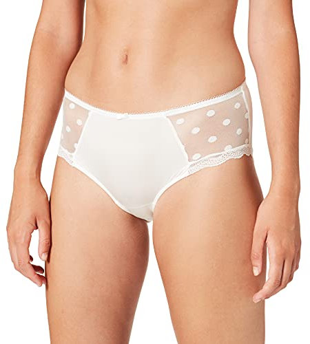 Sassa Damen Panties 39039, Einfarbig, Gr. 44, Weiß (Elfenbein 314)