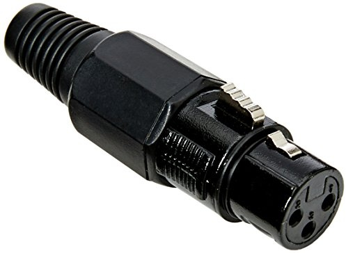 Stagg 16029 Metall Professioneller XLR Buchse schwarz