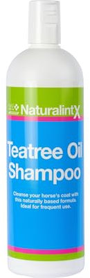 NAF NaturalintX Teatree Oil Shampoo 500ml – Antibacterial Horse Shampoo for Sensitive Skin – Cleanses, Soothes & Supports Skin Health – Gentle Daily Wash