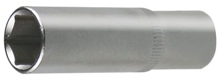 SW-Stahl 05630-19 Steckschlüsseleinsatz 1/2 Zoll, 19 mm, Sechskant | Extra lange Ausführung mit 78 mm Länge, Sechskant-Profil, hochwertiger Chrom-Vanadium-Stahl, matt verchromte Oberfläche