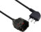 Electraline 46107 Prolunga 3 mt Spina 16A e Presa polivalente (schuko +10/16A), Nero-Sezione Cavo 3G1,5 mm