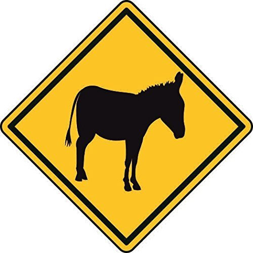 U24 Aufkleber Vorsicht Esel Autoaufkleber Sticker