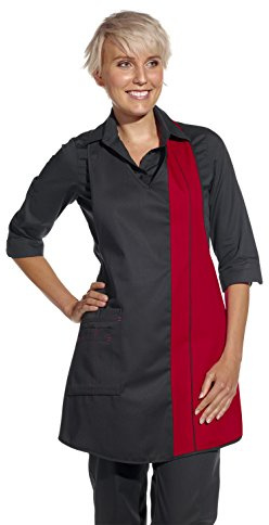 Leiber Damen-Latzschürze schwarz-rot 11-2540-1002 gr: 34