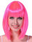 DEGUISE TOI - Perruque carré mi-Long Rose Fluo Femme - Perruques Mi-Longues