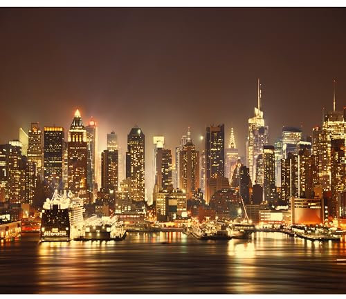 Fototapete murando New York 250x175 cm Vlies Tapeten Wandtapete XXL Moderne Wanddeko Design Wand Dekoration Wohnzimmer Schlafzimmer Büro Flur Stadt City New York d-B-0034-a-d