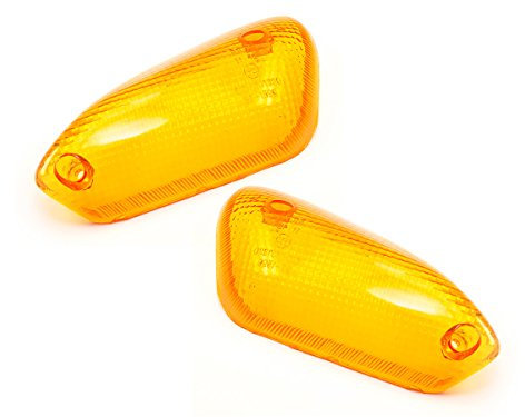 JMP Blinker Glas Satz vorne für Motorrad, 2 Stück, E-geprüft, LED, Amber