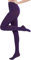 CozyWow 80D Semi Opaque Tights for Women Soft & Elastic Women's Stockings High Waist Pantyhose & Coloured Tights Purple L-XL