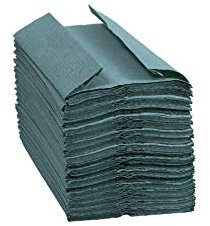 Blake & White C-Falz 1-lagige grüne Papiertücher | Purely Smile Einweghandtücher für Spender – Ideal für Küchen, Toiletten, Büros und den gewerblichen Gebrauch | Packung mit 2400 Stück